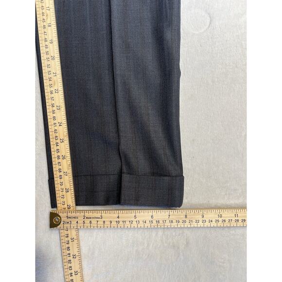 Pal Zileri 40R 32W Gray - Rust Purple Stripe 2 Piece Suit Jacket and Pants Set - Picture 14 of 16